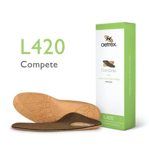 Aetrex Men's Compete Sport Orthotics Low Arch Insole
