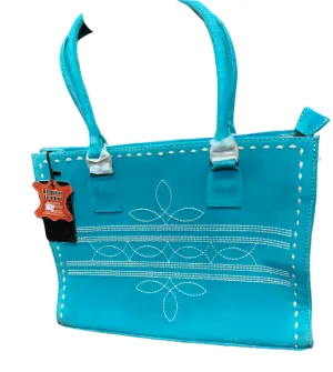 American Darling Large Suede Tote Green in color with Concealed Carry area ADBG1553A