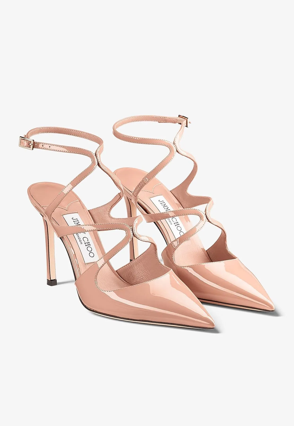Azia 95 Pointed Pumps in Patent Leather
