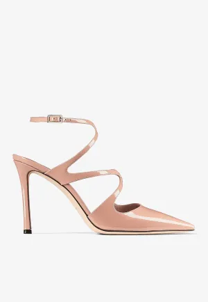 Azia 95 Pointed Pumps in Patent Leather