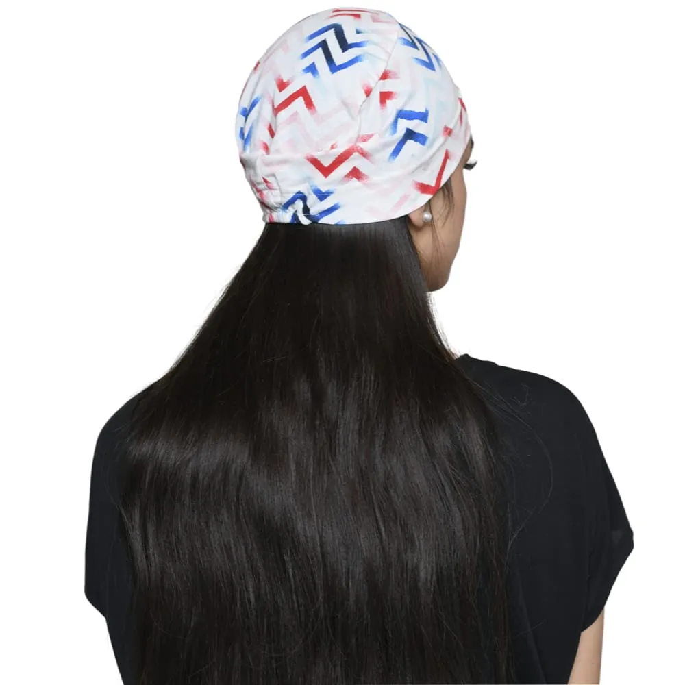 Beautifull Bamboo Viscose Printed Sleep Cap For Day/ Night
