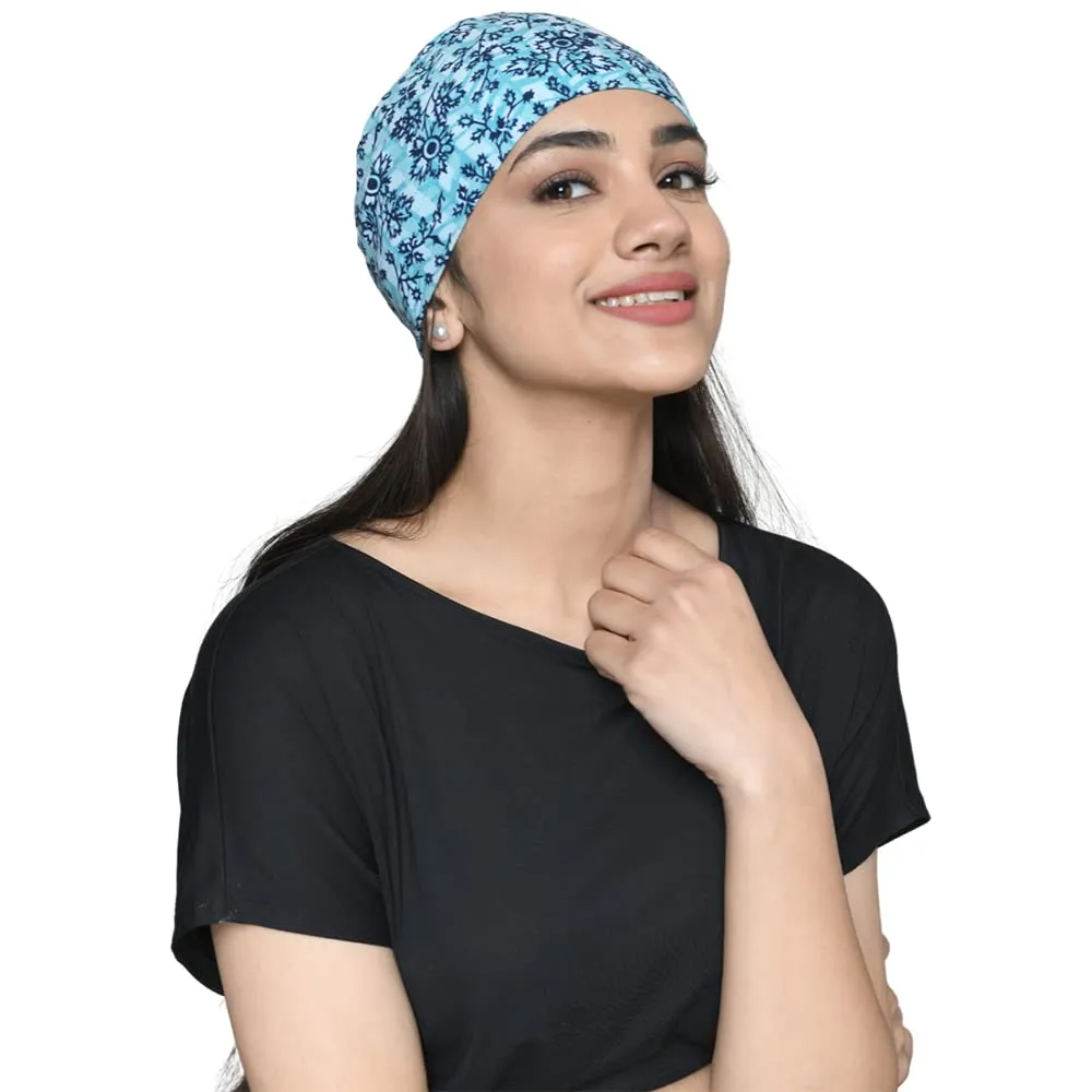 Beautifull Bamboo Viscose Printed Sleep Cap For Day/ Night