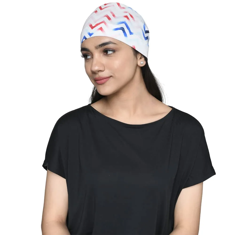 Beautifull Bamboo Viscose Printed Sleep Cap For Day/ Night