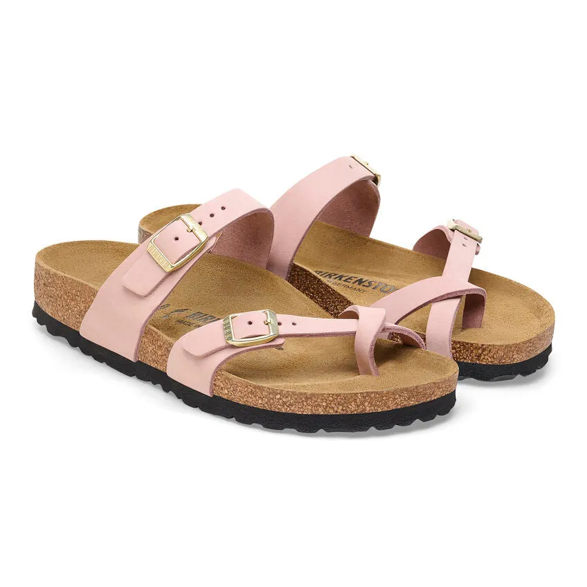 'Birkenstock' Women's Mayari Nubuck Leather Sandal - Soft Pink