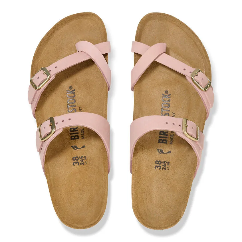 'Birkenstock' Women's Mayari Nubuck Leather Sandal - Soft Pink