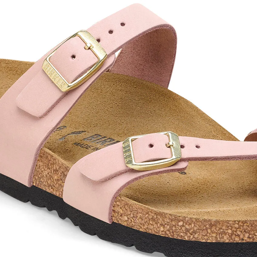 'Birkenstock' Women's Mayari Nubuck Leather Sandal - Soft Pink