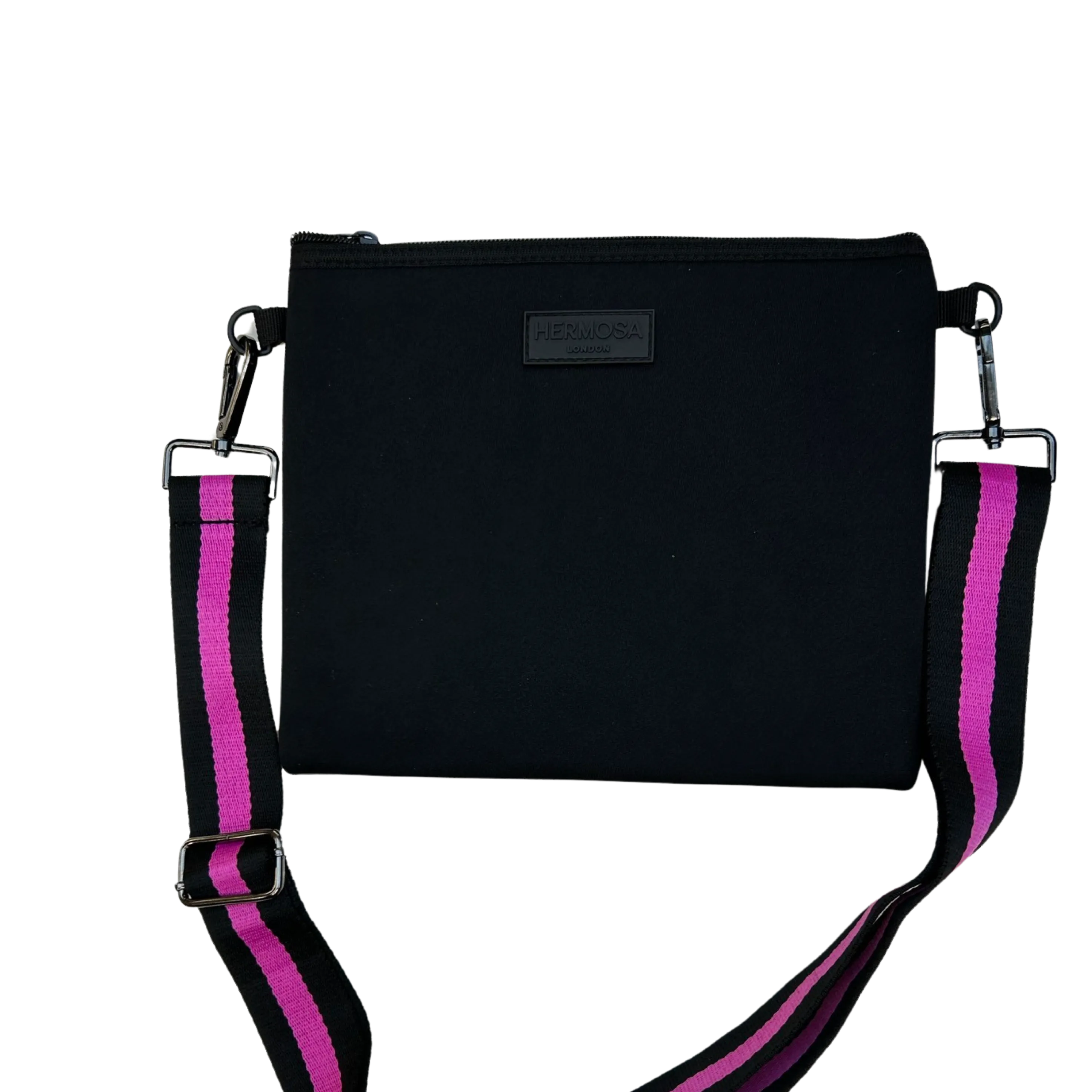 Black Messenger Bag - Full Neoprene