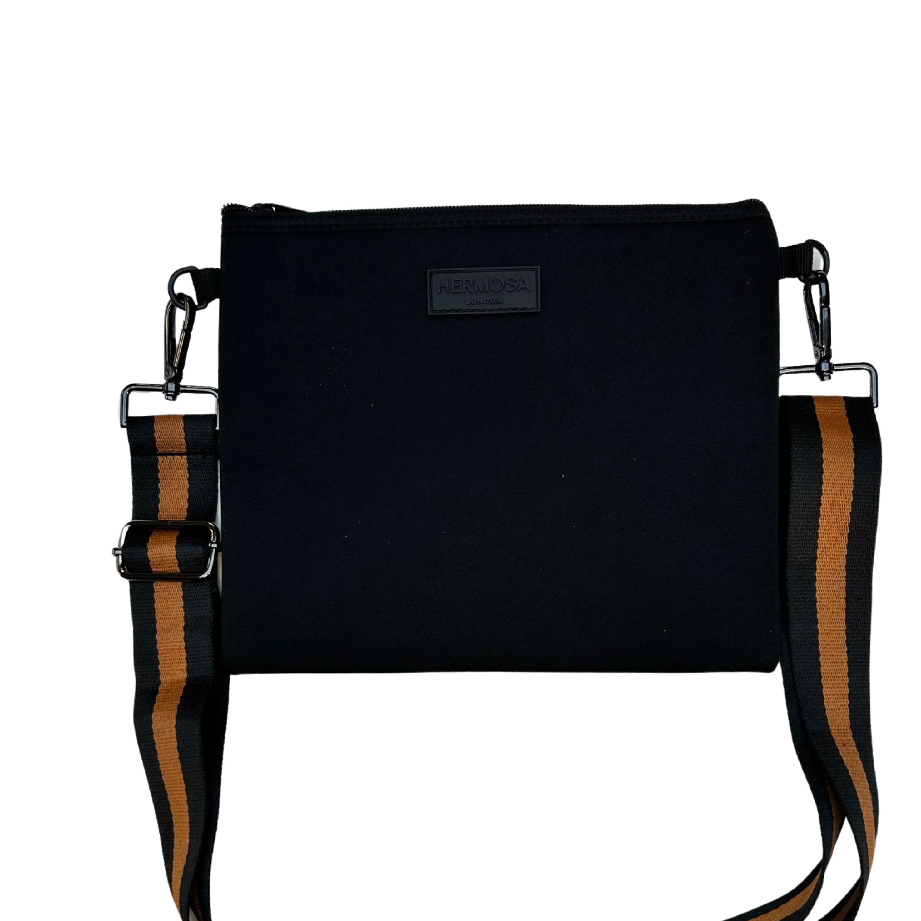 Black Messenger Bag - Full Neoprene
