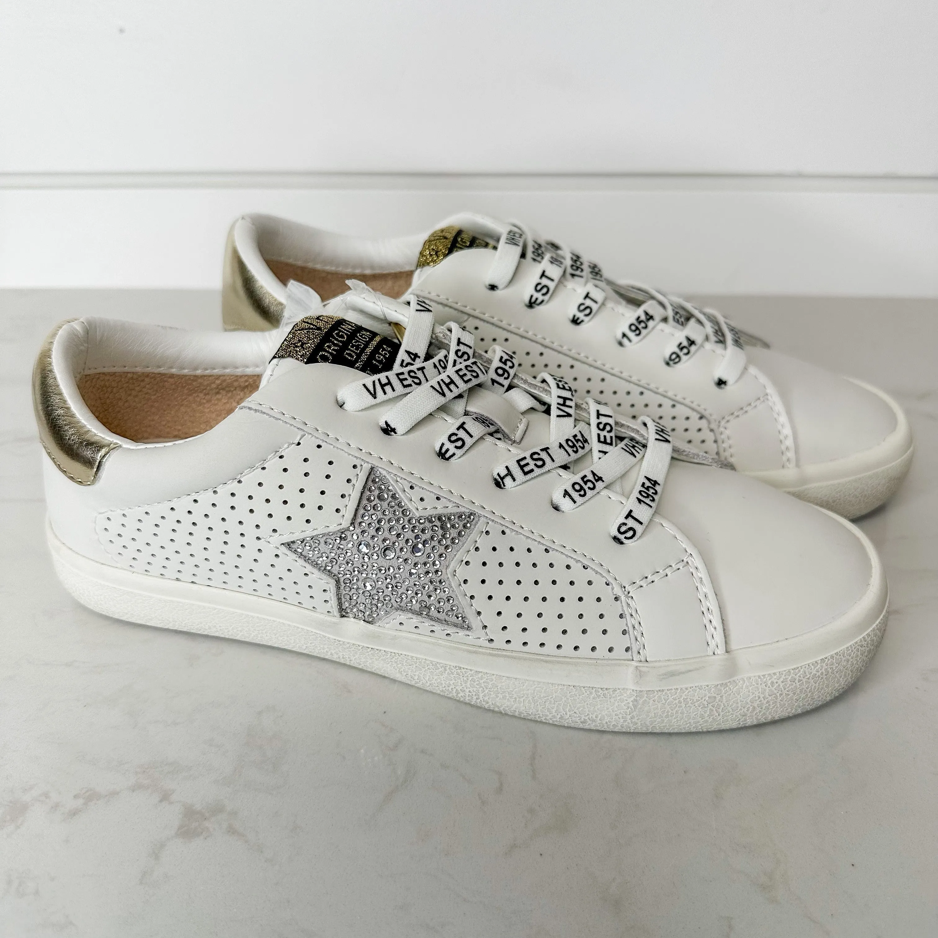 Compromised Vintage Havana White Leather Sneakers