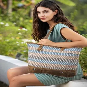 Extravagant Tote Bag, Large, Blue
