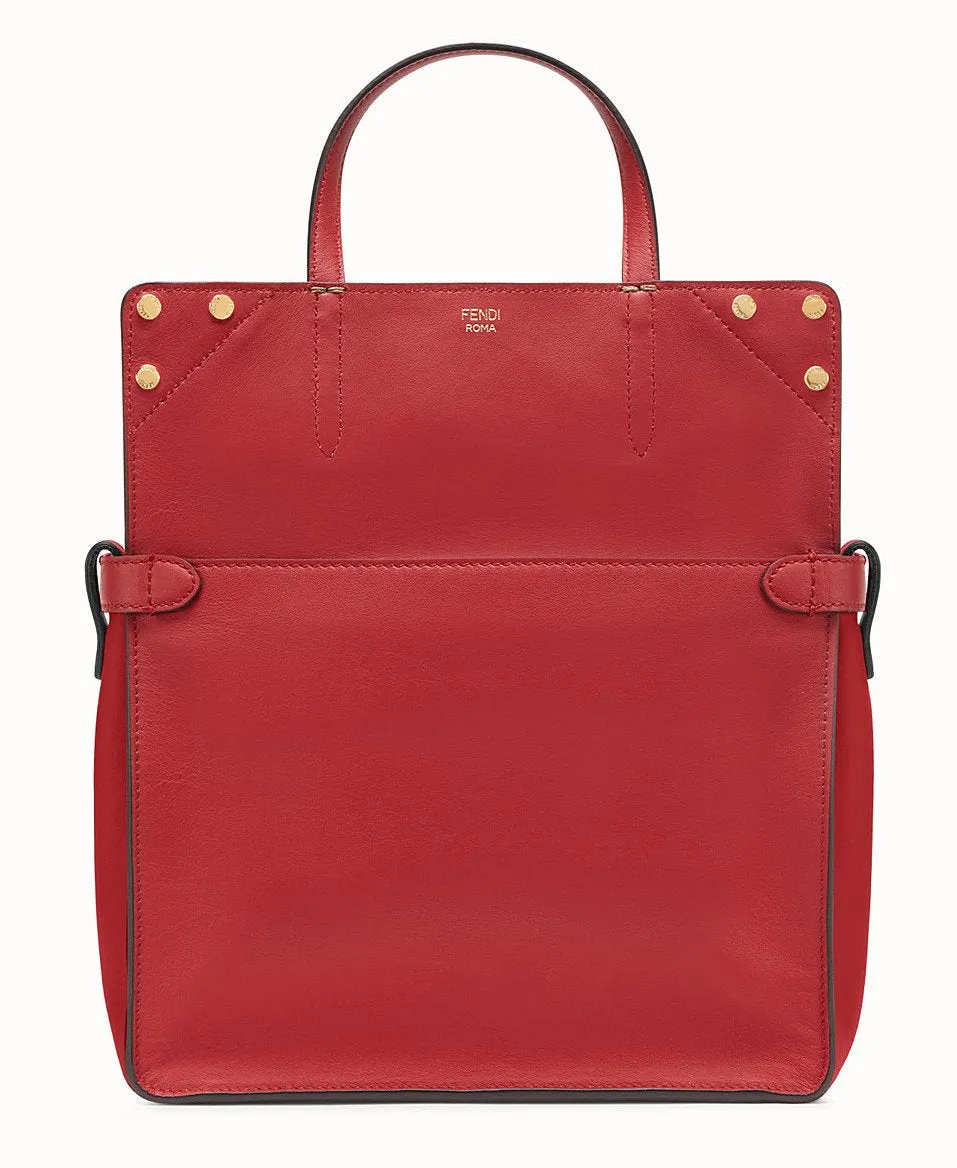 Flip Regular Leather Bag - Grey or Red