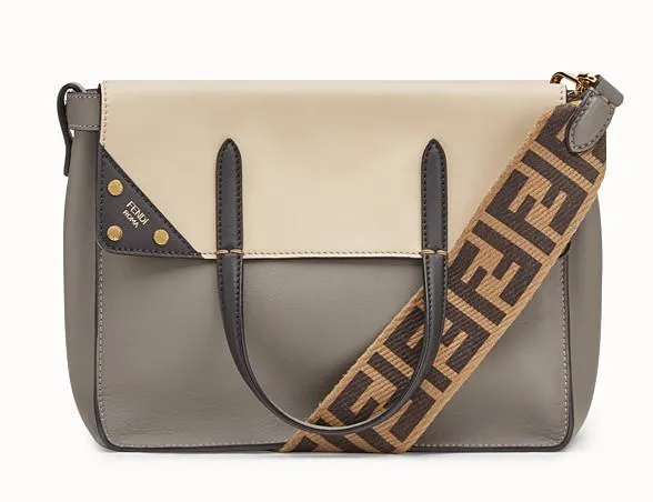 Flip Regular Leather Bag - Grey or Red
