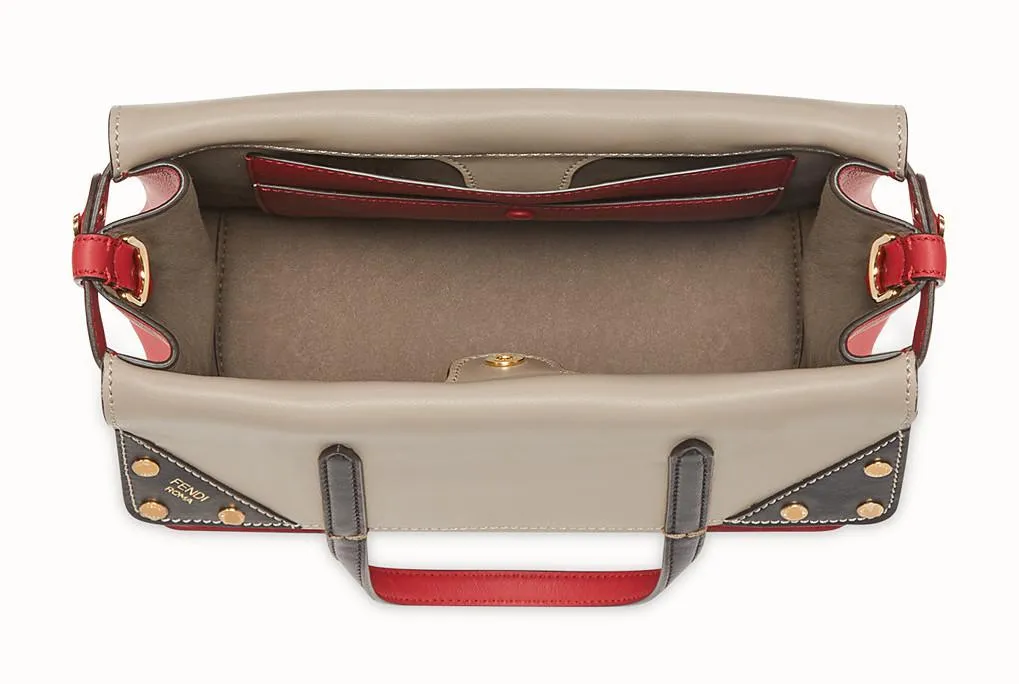 Flip Regular Leather Bag - Grey or Red