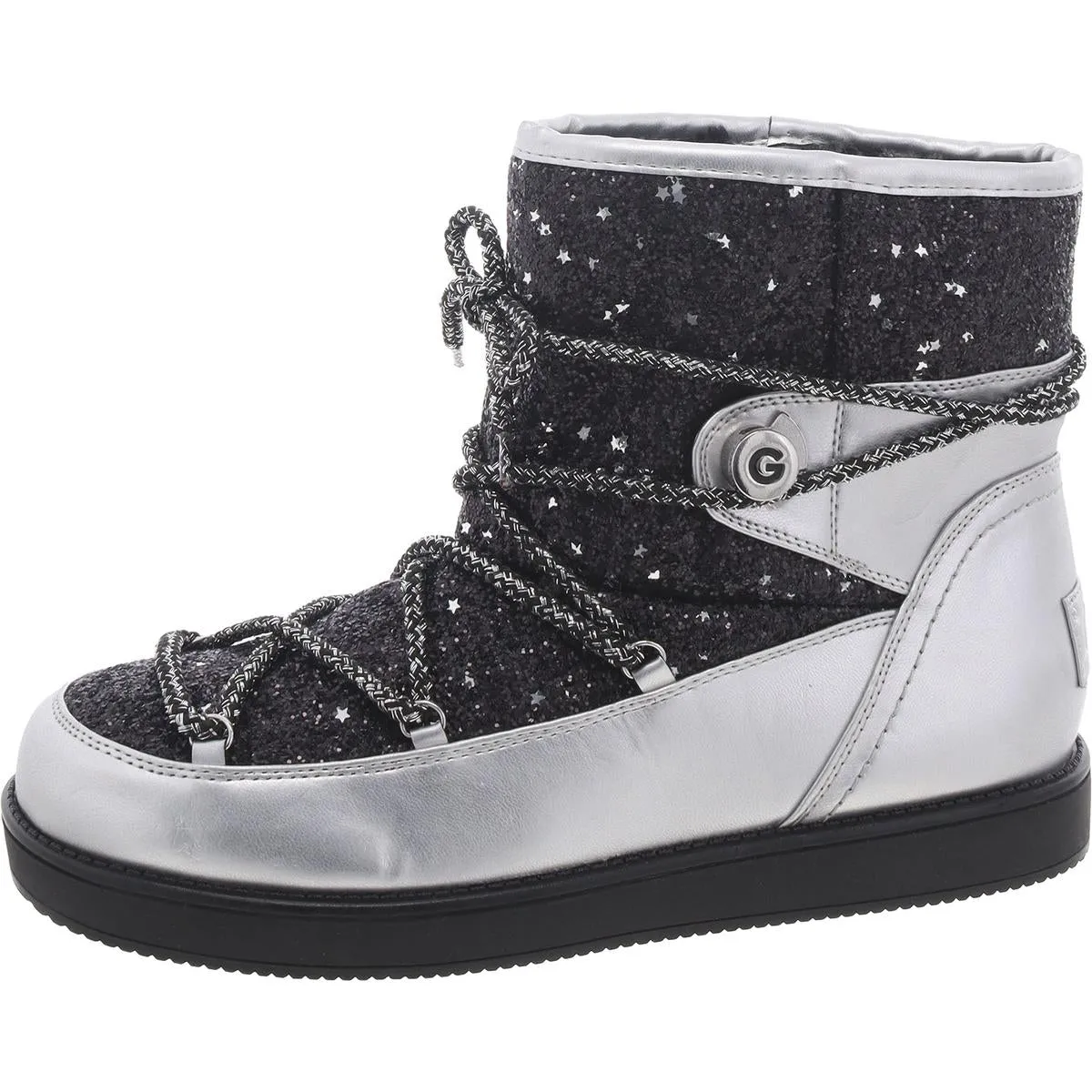 G by Guess Womens Faux Leather Faux Fur Winter & Snow Boots