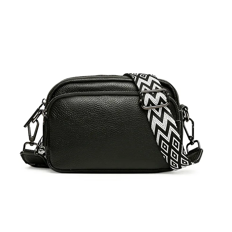 Genuine Leather Shoulder bag Women Handbag Designer Cowhide Flap Bag