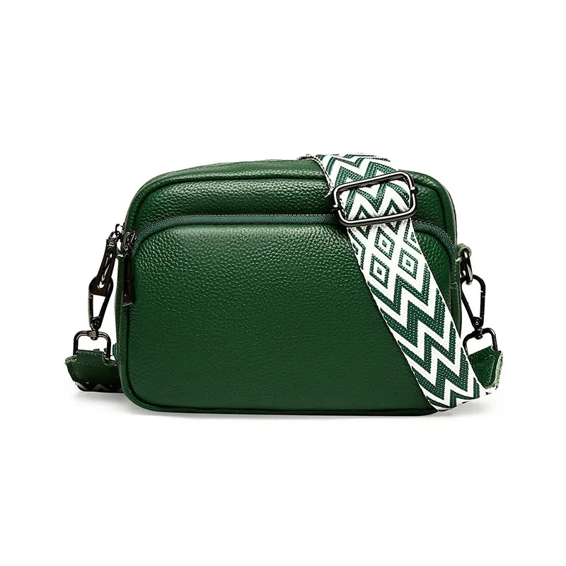 Genuine Leather Shoulder bag Women Handbag Designer Cowhide Flap Bag