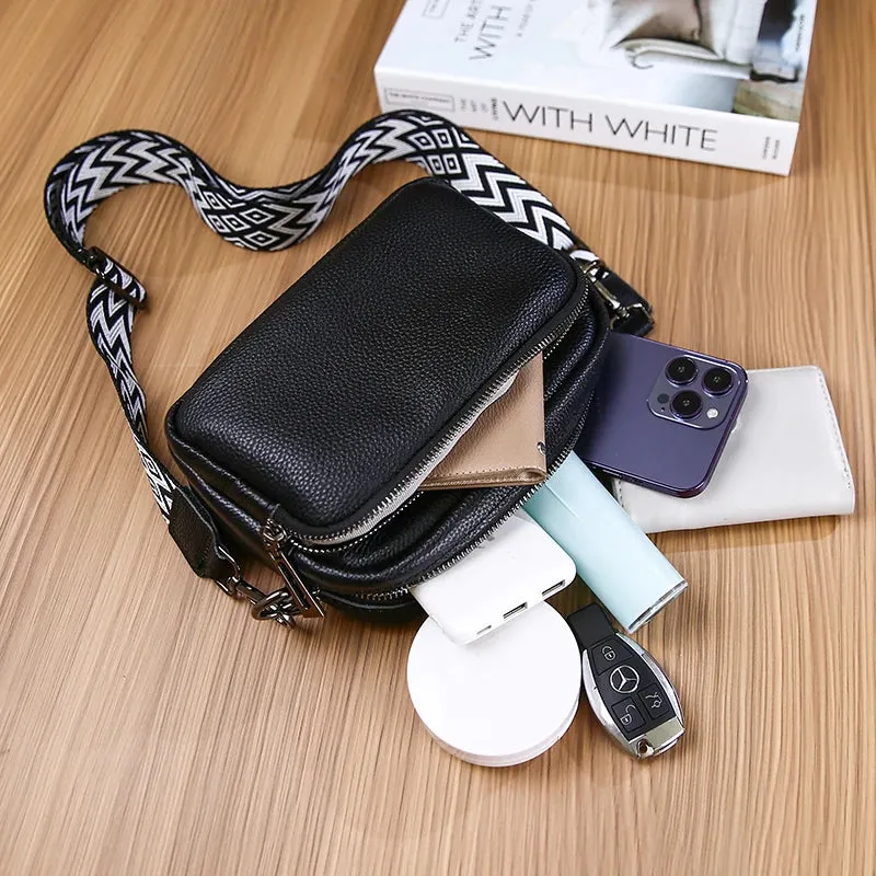 Genuine Leather Shoulder bag Women Handbag Designer Cowhide Flap Bag