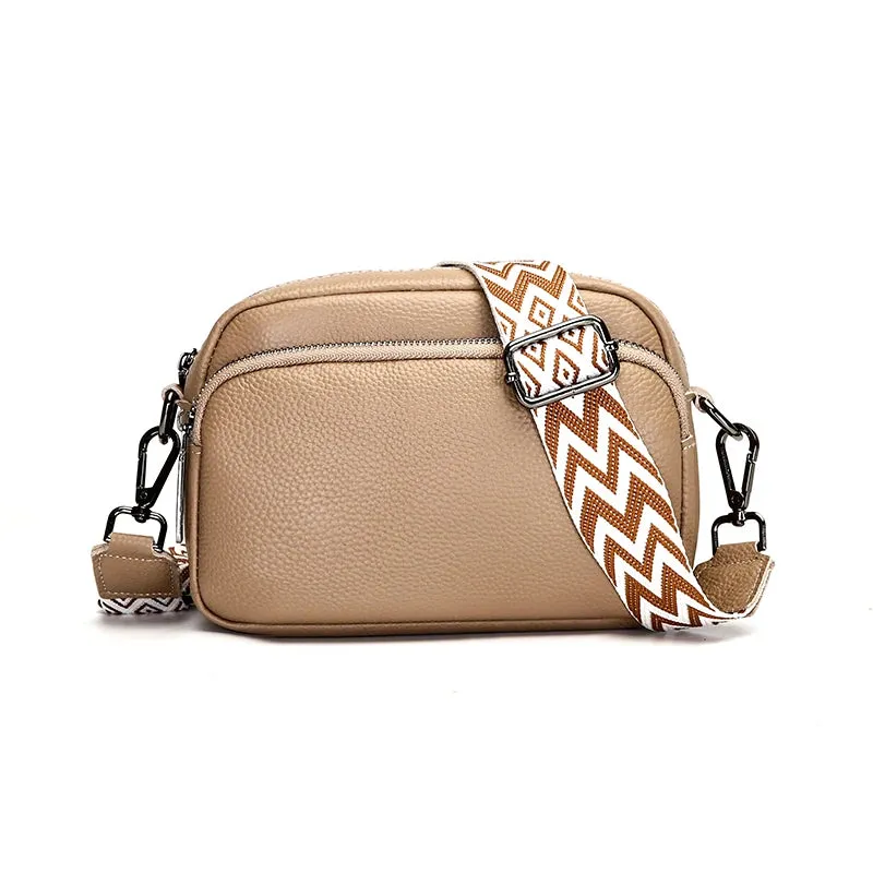 Genuine Leather Shoulder bag Women Handbag Designer Cowhide Flap Bag