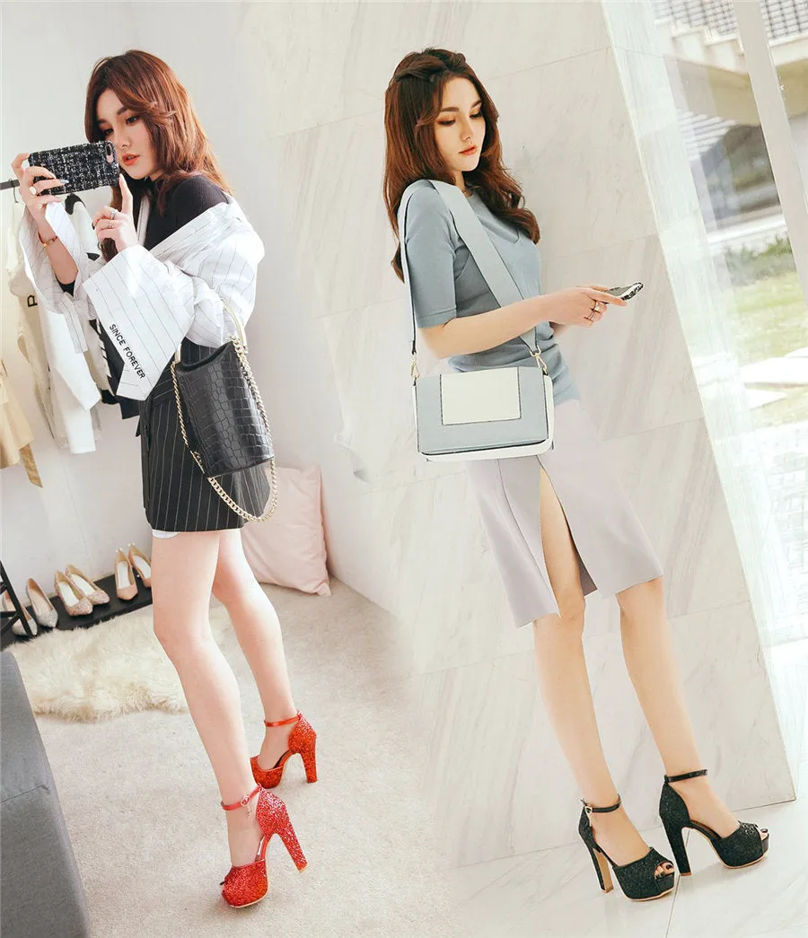 High Heel Platform Sandals