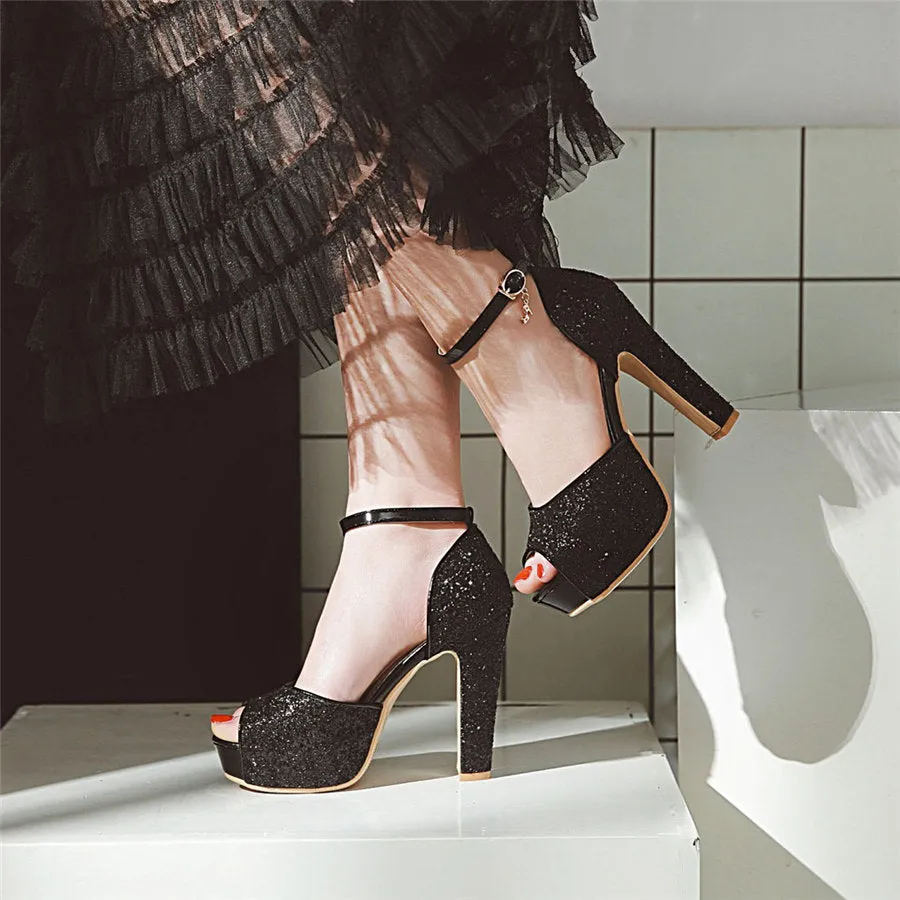 High Heel Platform Sandals