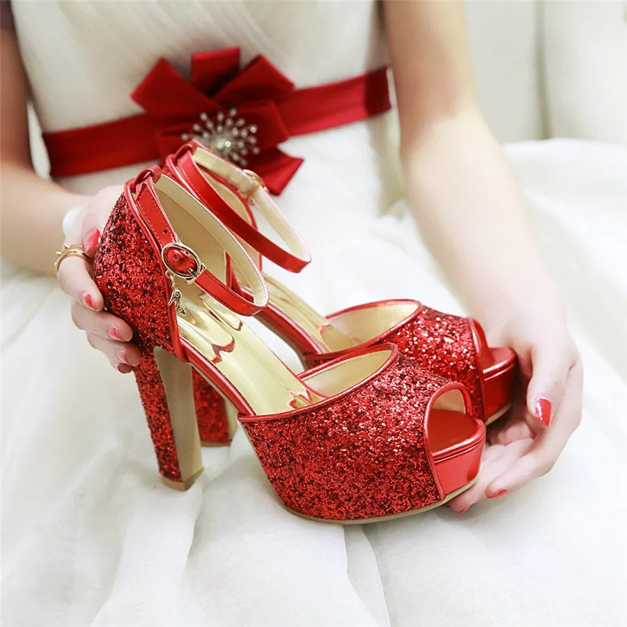 High Heel Platform Sandals
