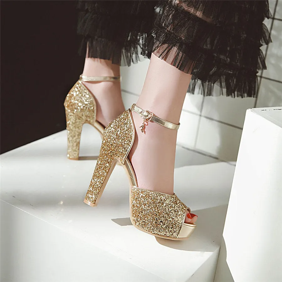 High Heel Platform Sandals