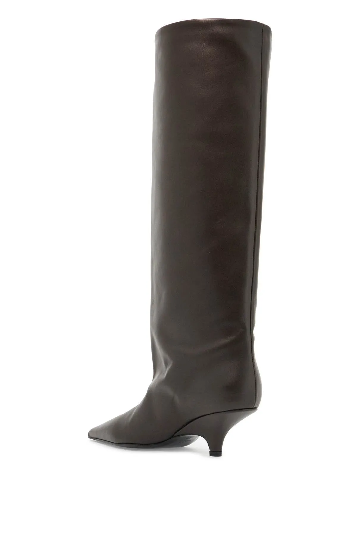 high leather boots in nappa 244 WAS0192 LE0014 BARK 213