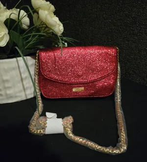 Jimmy Choo Parfum Red Sparkly Shimmer Crossbody Shoulderbag STUNNING BNWT