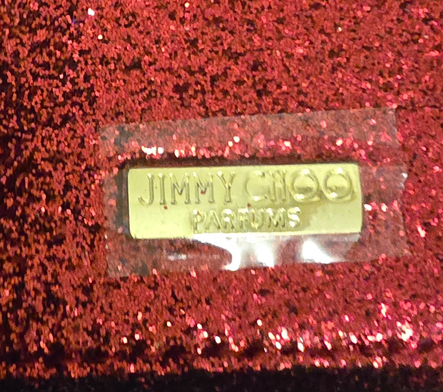 Jimmy Choo Parfum Red Sparkly Shimmer Crossbody Shoulderbag STUNNING BNWT