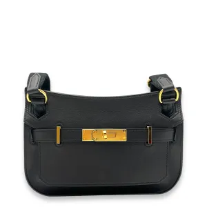 Jypsiere Mini Black in Evergraine, Gold hardware