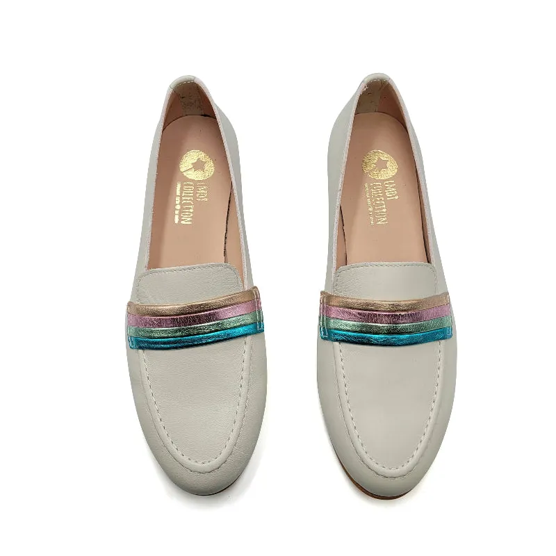 LMDI Off White Rainbow Slip on Loafer SS2448