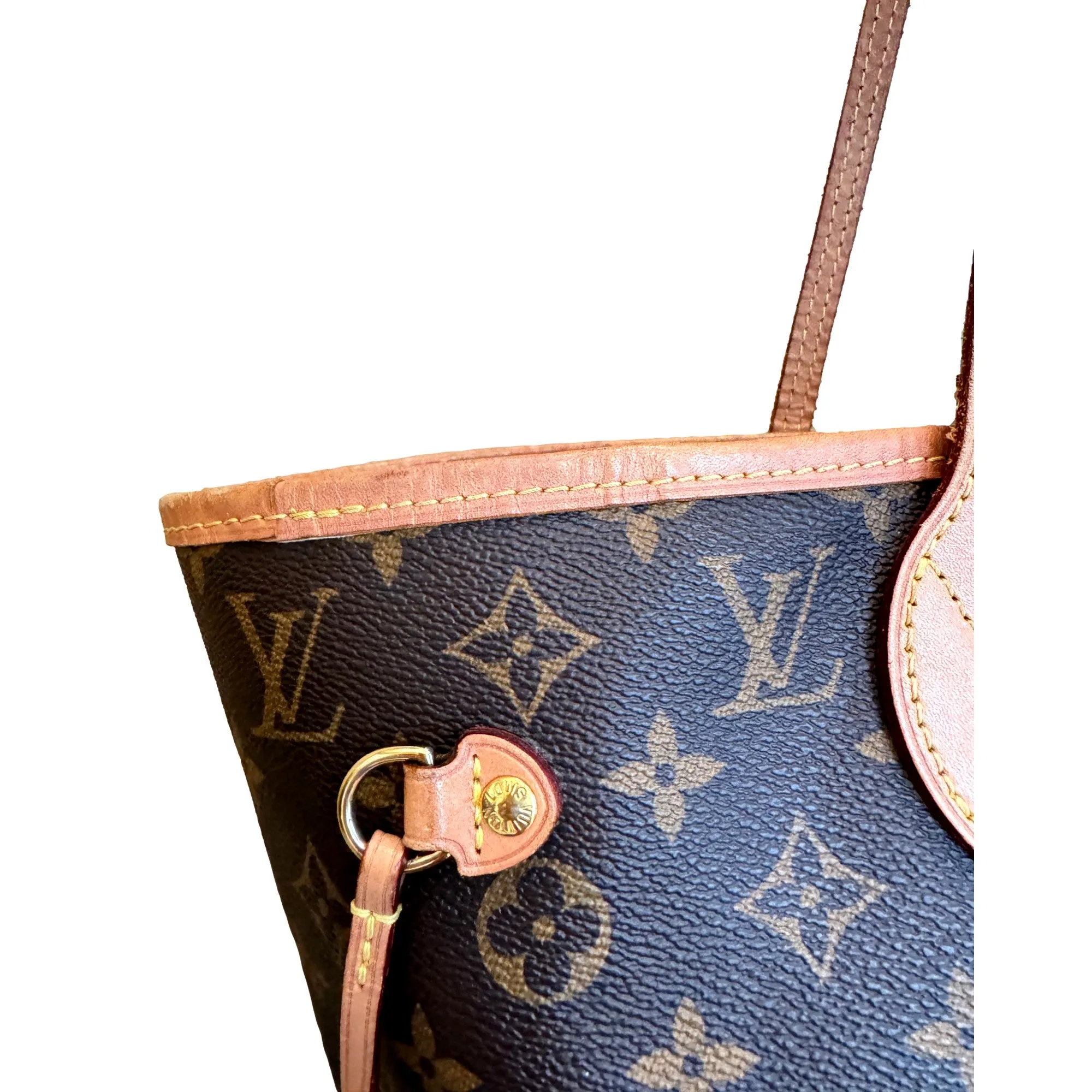 Louis Vuitton Neverfull Brown Tote Monogram Canvas MM