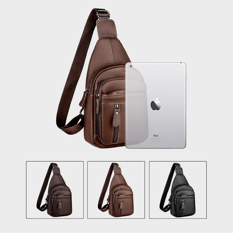 Men Out Traveling Multi Pocket Crossbody Bags Waterproof Shoulder Bag for Carrying Daily Use