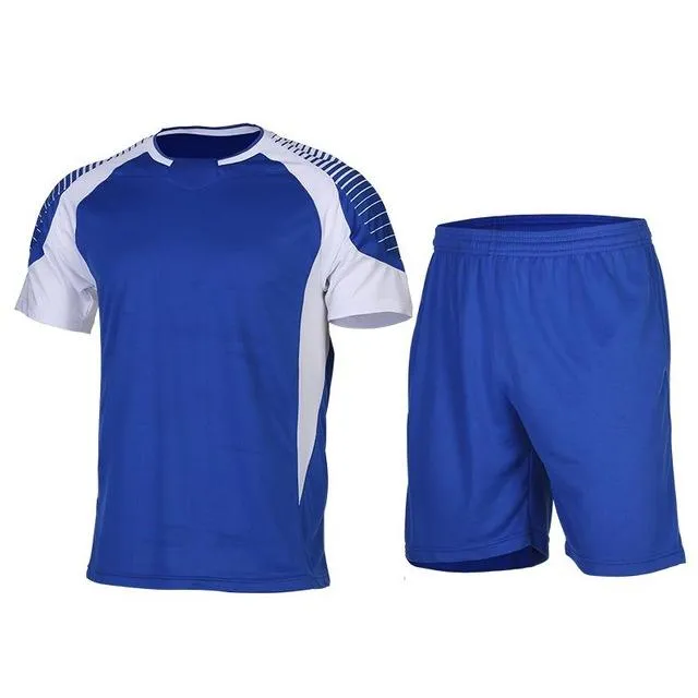 Men's Sport Run Suits Quick Dry Basketball Soccer Training Tracksuits jersey Summer Fitness Sportswear