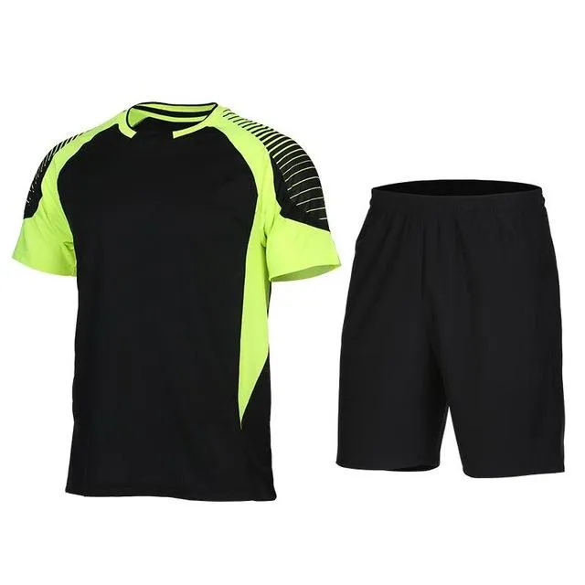 Men's Sport Run Suits Quick Dry Basketball Soccer Training Tracksuits jersey Summer Fitness Sportswear