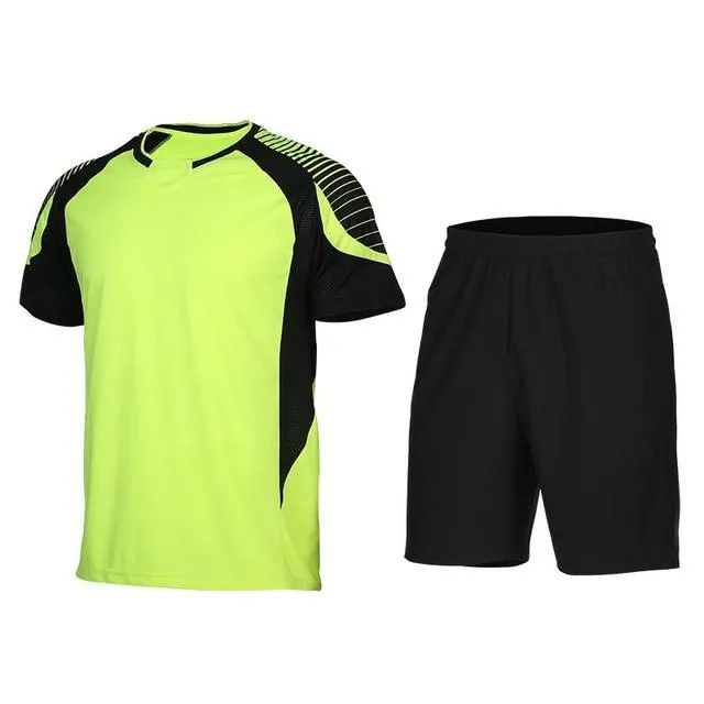 Men's Sport Run Suits Quick Dry Basketball Soccer Training Tracksuits jersey Summer Fitness Sportswear