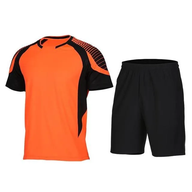 Men's Sport Run Suits Quick Dry Basketball Soccer Training Tracksuits jersey Summer Fitness Sportswear