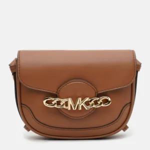 Michael Kors Hally Extra-Small Embellished Leather Crossbody Bag In Luggage - 32F1GHC1L