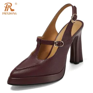 Molded Heel Pointed Toe Heels