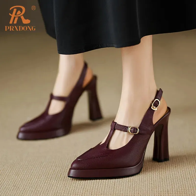 Molded Heel Pointed Toe Heels