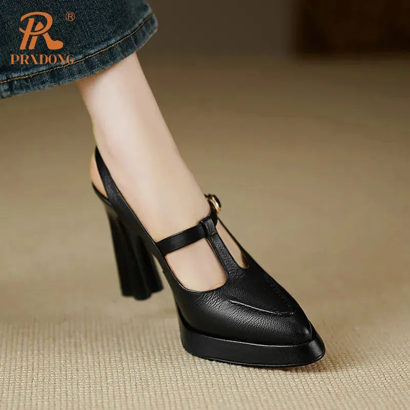 Molded Heel Pointed Toe Heels