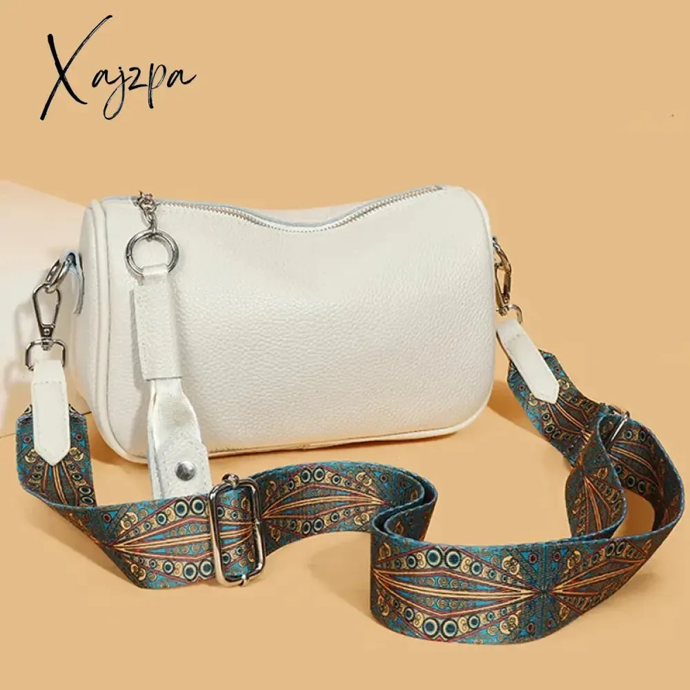 New Women Genuine Leather Shoulder Bags Female Multifunctional Large Capacity Shoulder Bags Fashion Crossbody Bags For Ladies