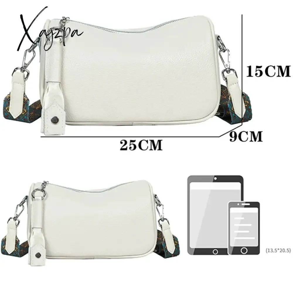 New Women Genuine Leather Shoulder Bags Female Multifunctional Large Capacity Shoulder Bags Fashion Crossbody Bags For Ladies
