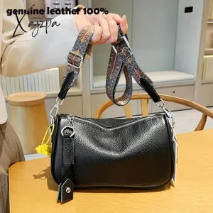 New Women Genuine Leather Shoulder Bags Female Multifunctional Large Capacity Shoulder Bags Fashion Crossbody Bags For Ladies