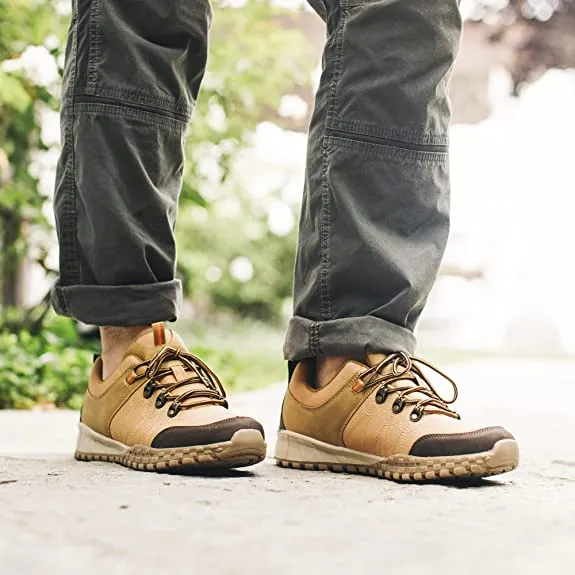Reserved Footwear Mens Bruce Low Top Athletic Shoe Sneaker   Color Wheat Size 12M