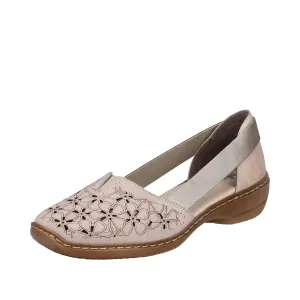 Rieker 41356  Open Sided Casual Shoe STONE 41356