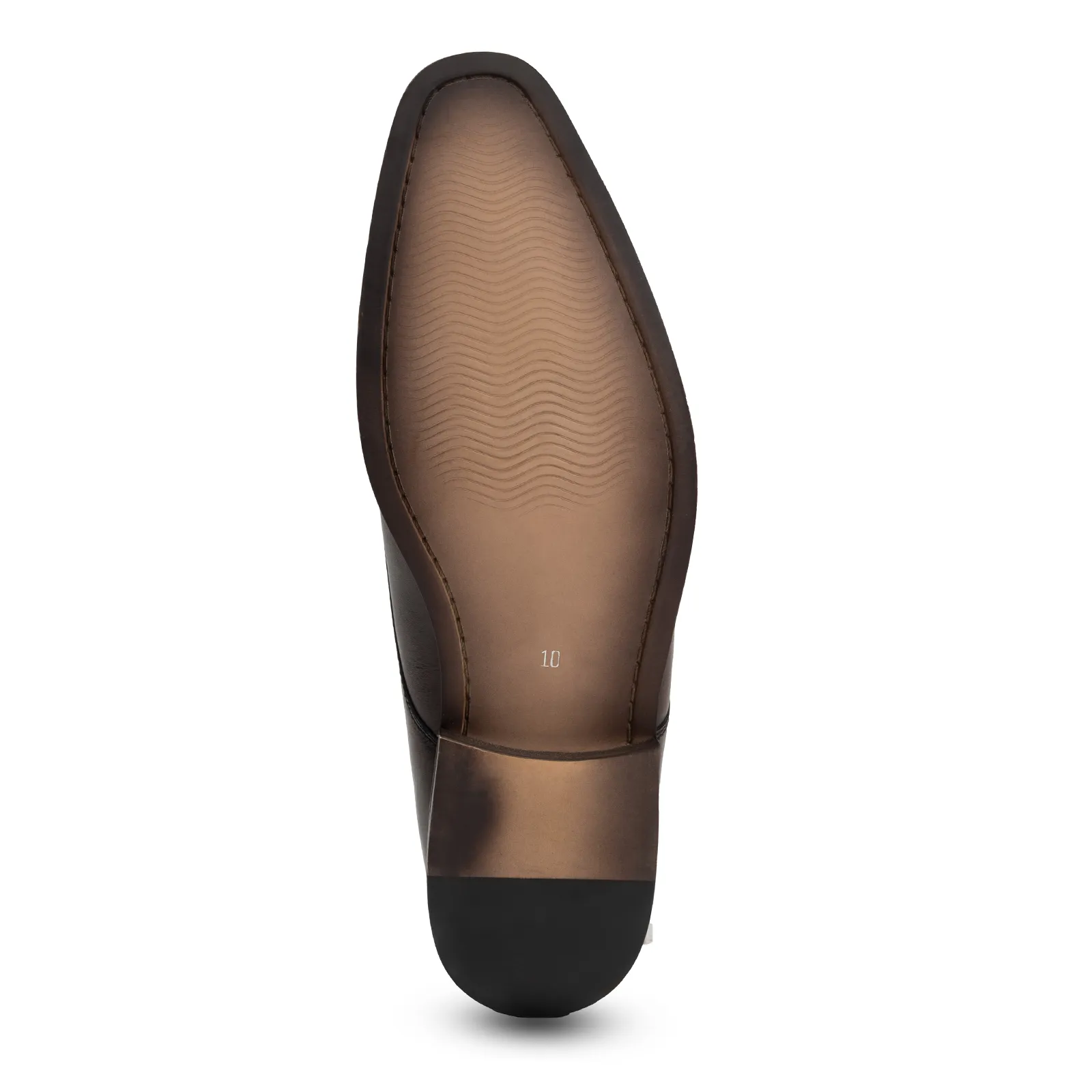 Single strap formal monk shoes