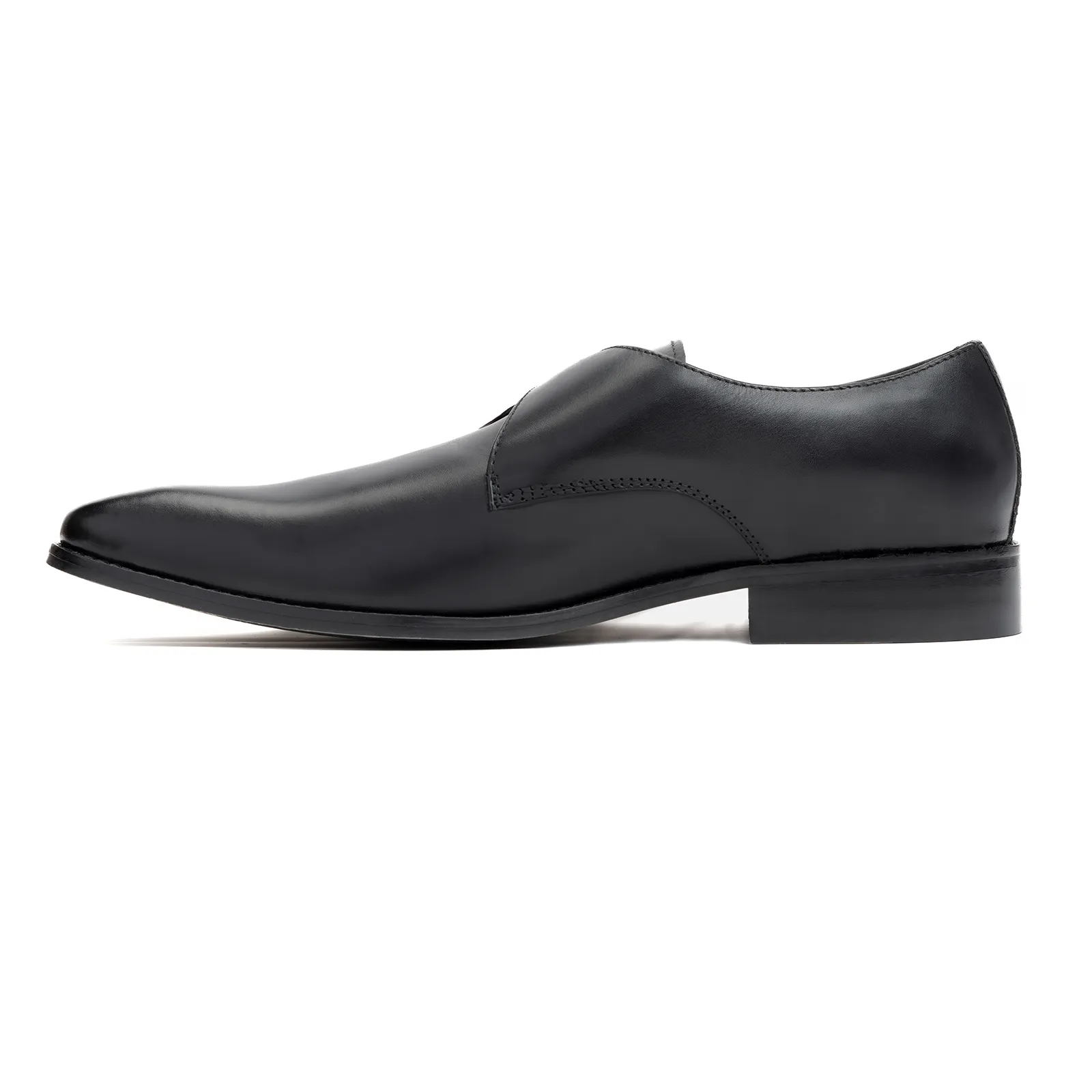 Single strap formal monk shoes