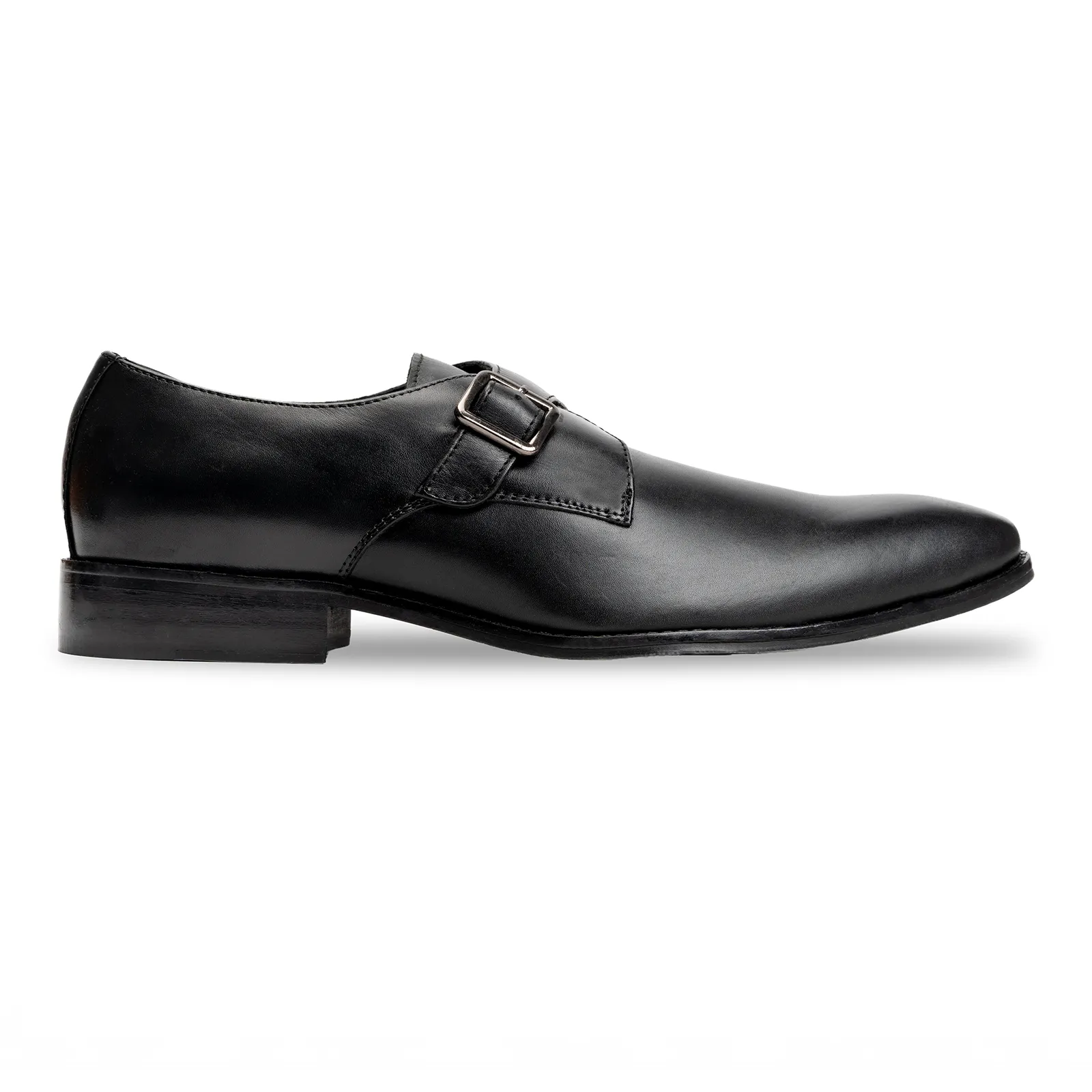 Single strap formal monk shoes