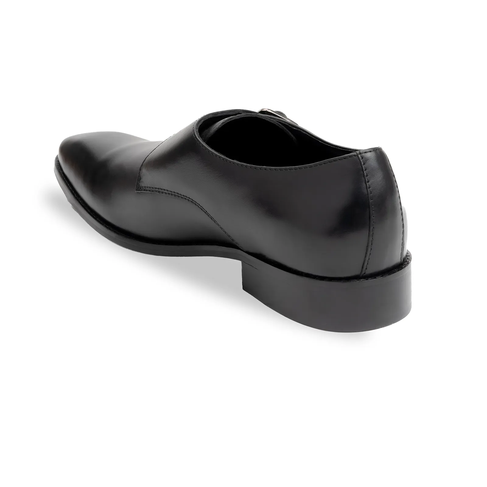 Single strap formal monk shoes